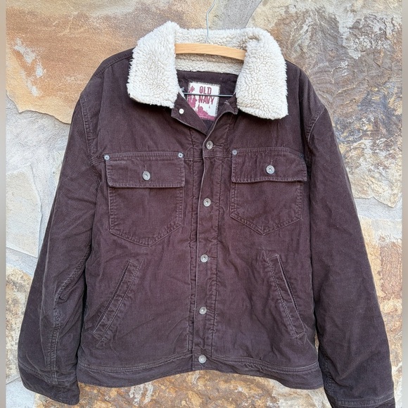 Old Navy Other - Vintage Old Navy Y2K Corduroy Sherpa Chore Farm Work Jacket Coat Gorpcore